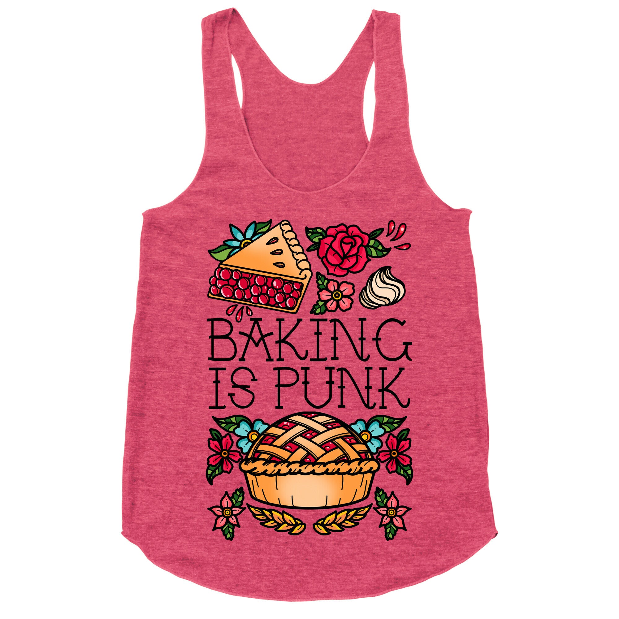 Baking Is Punk Racerback Tank